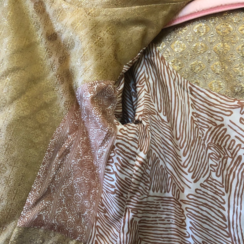 NWT Tracy Reese Gold Brocade Striped Jacket Sz 4 - Picture 4 of 8